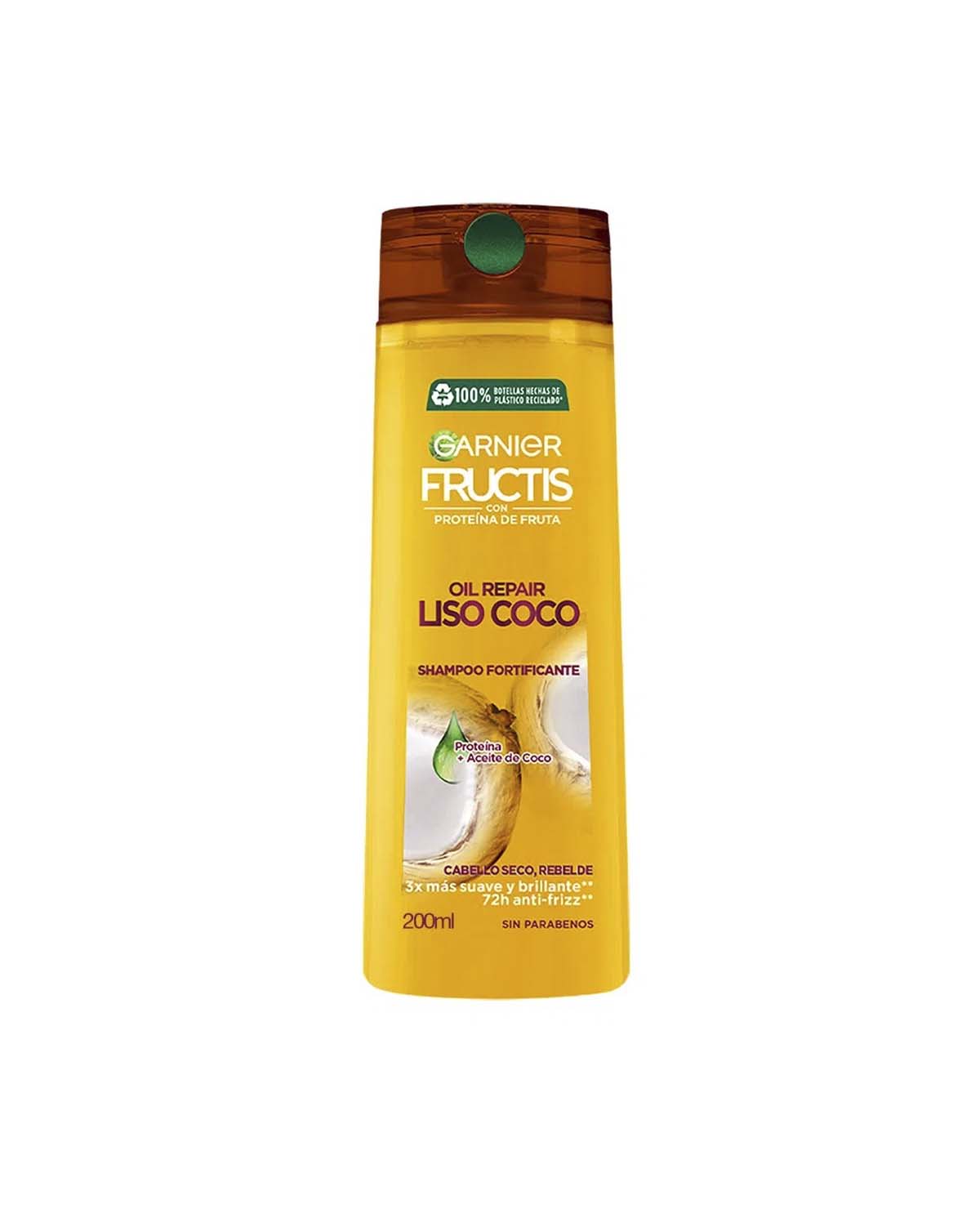 Shampoo Granier Fructis Ch Liso Coco x 200 Cm3 Nc